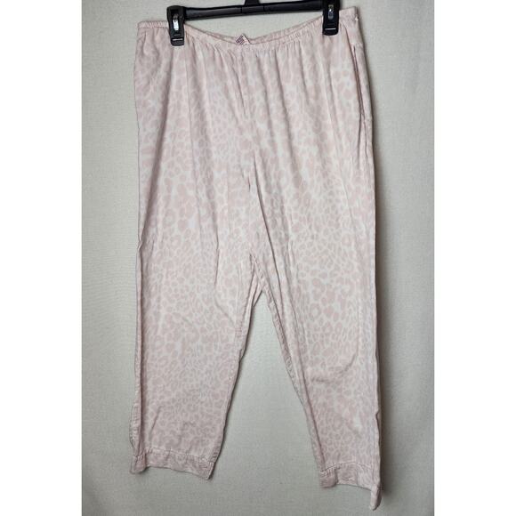 Victoria's Secret pj bottoms Pink & White Women's M soft comfort lounge sleep - Picture 5 of 10